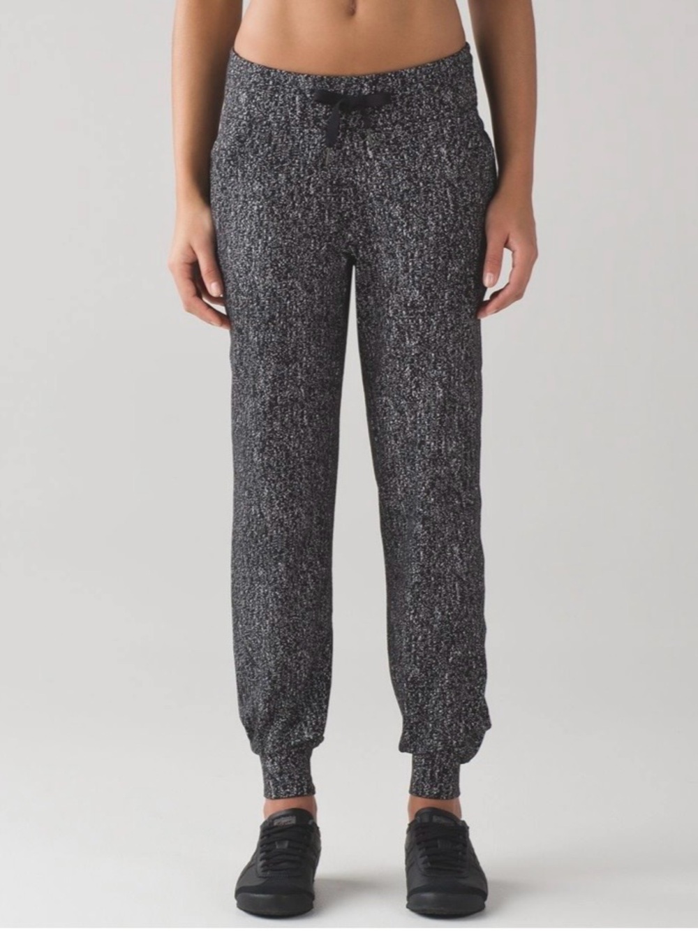 Lululemon Ready To Rulu Pant Running Luon Suited Jacquard Black White 4